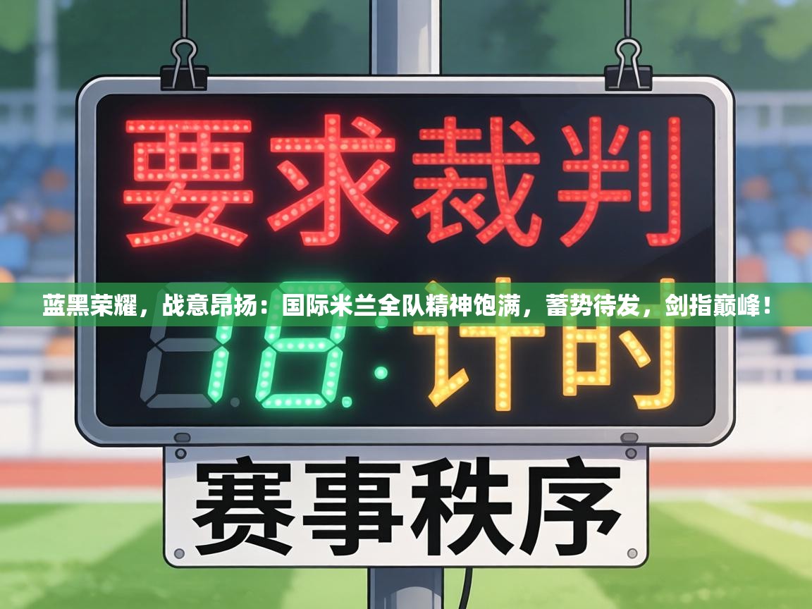 蓝黑荣耀，战意昂扬：国际米兰全队精神饱满，蓄势待发，剑指巅峰！  第1张